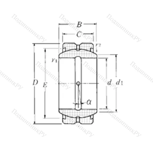 Подшипник скольжения сферический SA 1-60B