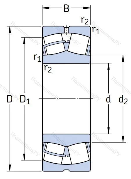 Сферический роликовый подшипник 23080 CC/W 33 от производителя  SKF