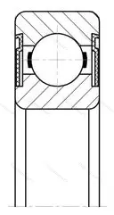 Модификация подшипника В6-180306АК1УС1 размер 30x72x19