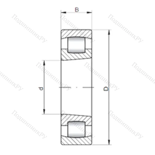 Подшипник роликовый радиальный самоцентрирующийся 20226 K от производителя  ISO Подшипник роликовый радиальный самоцентрирующийся 20226 K от производителя  ISO