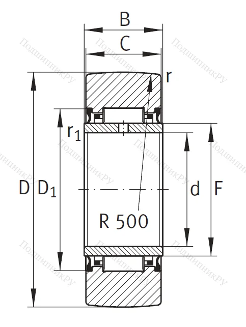 Подшипник NA 2206 2RSR
