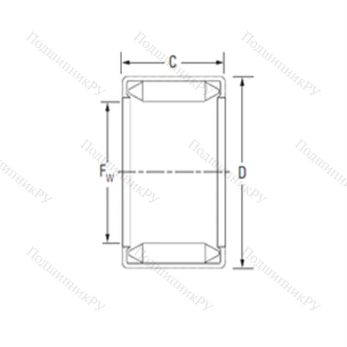 Подшипник игольчатый радиальный BT 148A