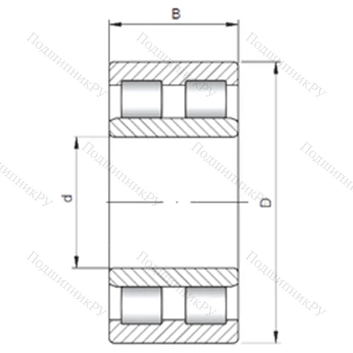 Подшипник роликовый радиальный NNU 6021 от производителя  CX