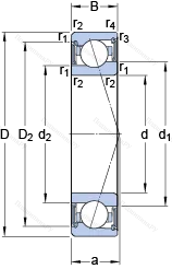 Подшипник S 71906 ACE/HCP 4A