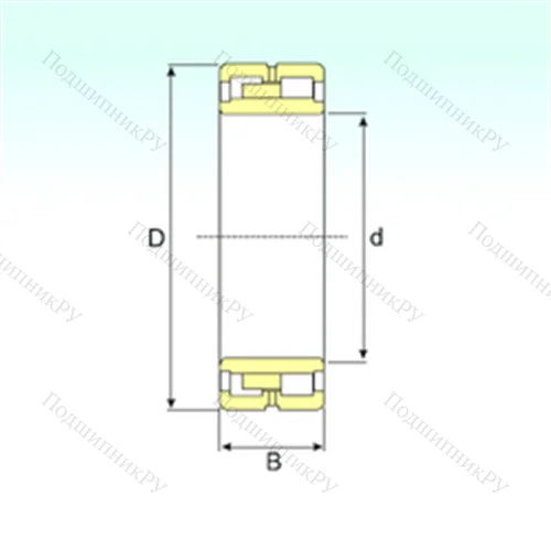 Подшипник роликовый радиальный NNU 40/950 M/W 33 от производителя  ISB