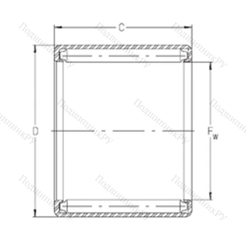 Подшипник игольчатый радиальный S 55