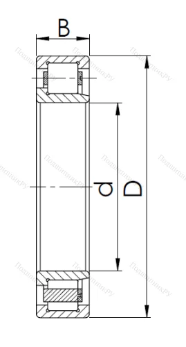 Цилиндрический роликовый подшипник 42308 Л (NJ 308 M) в Волгограде