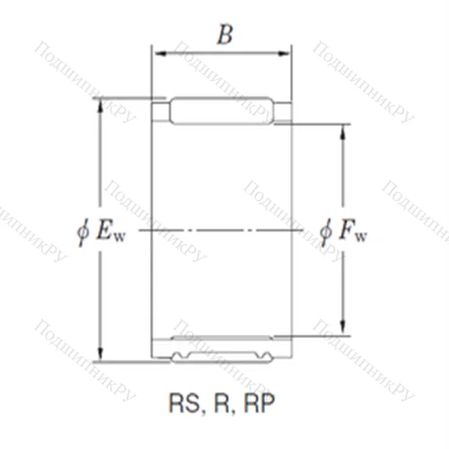 Подшипник игольчатый радиальный RF 091418