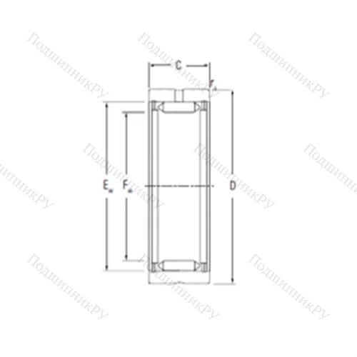 Подшипник игольчатый радиальный RNA 2200