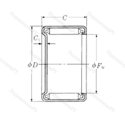 Подшипник игольчатый радиальный M-341