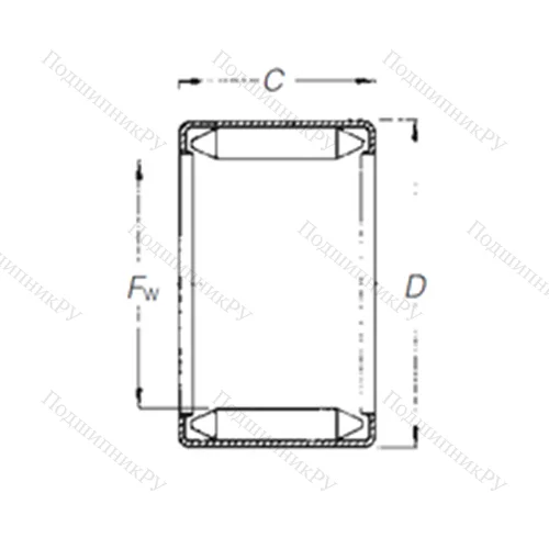 Подшипник игольчатый радиальный DL 6 10 от производителя  TIMKEN