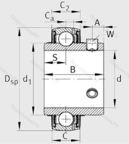 Корпусный подшипник UC 211 в Волгограде