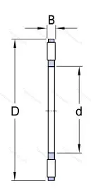 Подшипник AXK 1730 размер 17x30x2 от производителя  SKF Подшипник AXK 1730 размер 17x30x2 от производителя  SKF