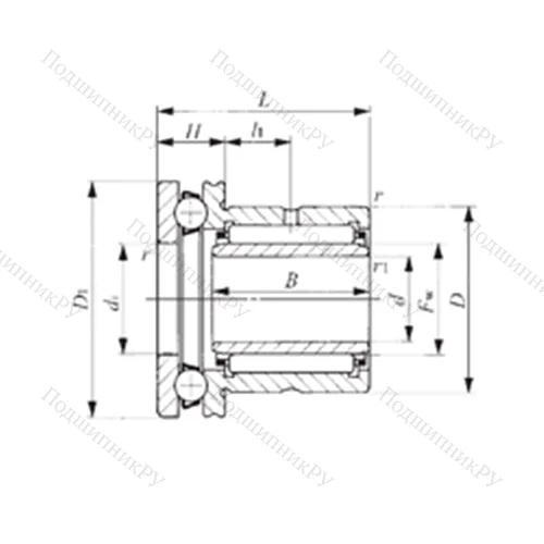 Подшипник комбинированный NAXI 923