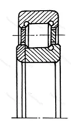 Модификация подшипника 792124Л1 размер 120x180x28 от производителя  ГПЗ-4