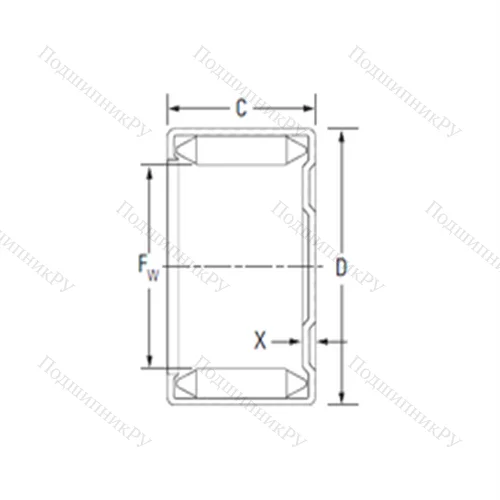 Подшипник игольчатый радиальный M 1181