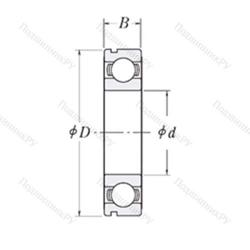 Подшипник шариковый радиальный LJ 1.1/8-N от производителя  RHP Подшипник шариковый радиальный LJ 1.1/8-N от производителя  RHP