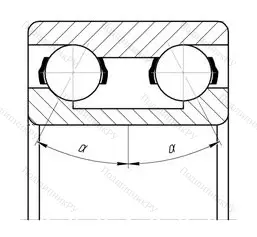 Модификация подшипника 3056308 размер 40x90x36,5 от производителя  CRAFT