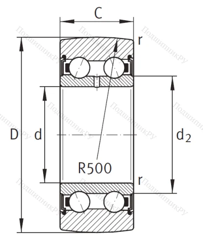 Подшипник LR 5200 2RS от производителя  INA