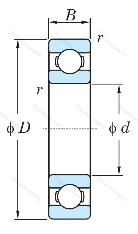 Однорядный шариковый подшипник 6013 C 3 от производителя  KOYO