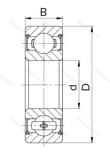 Миниатюрный шариковый подшипник 60026 (626 Z) в Волгограде