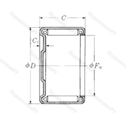 Подшипник игольчатый радиальный M-2481