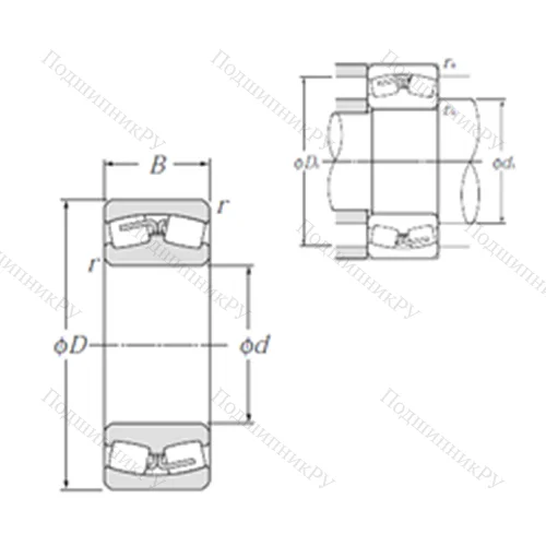 Подшипник роликовый радиальный самоцентрирующийся 21313