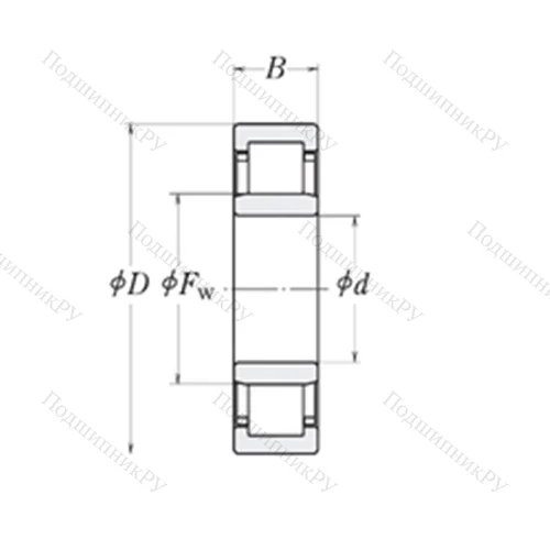 Подшипник роликовый радиальный LLRJ 3.1/2