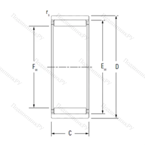Подшипник игольчатый радиальный RNAO 50X 62X 40