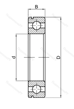 Шариковый однорядный подшипник 50310 (6310 N) в Волгограде