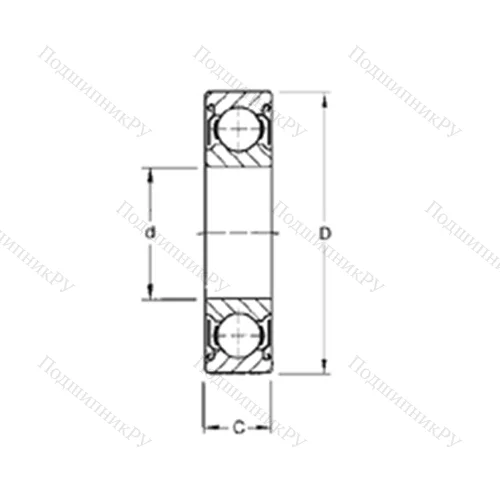 Подшипник шариковый радиальный 9113KDD
