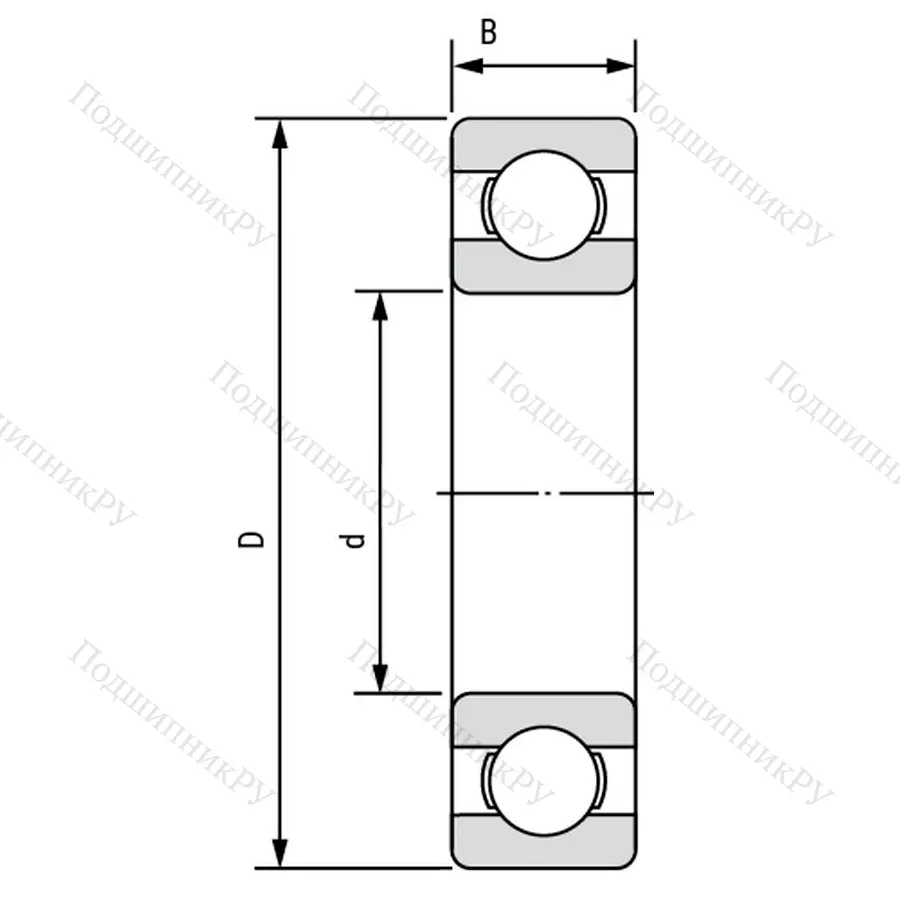 Подшипник  1000091 (691) размер 1x4x1,6