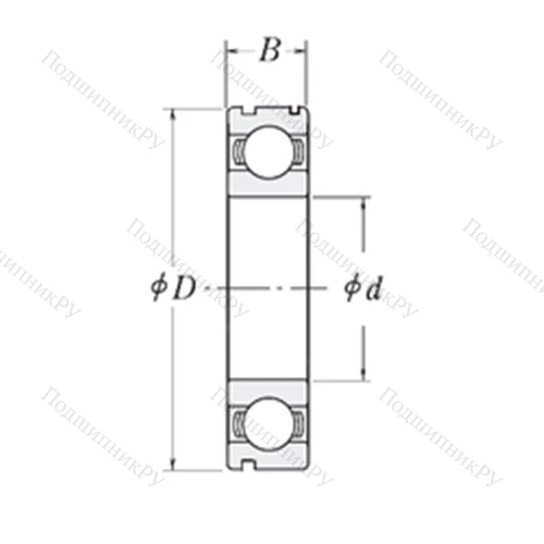Подшипник шариковый радиальный 6209/1DR 1N от производителя  KOYO
