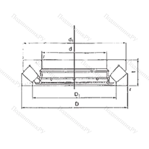 Подшипник роликовый упорно-радиальный 29418M