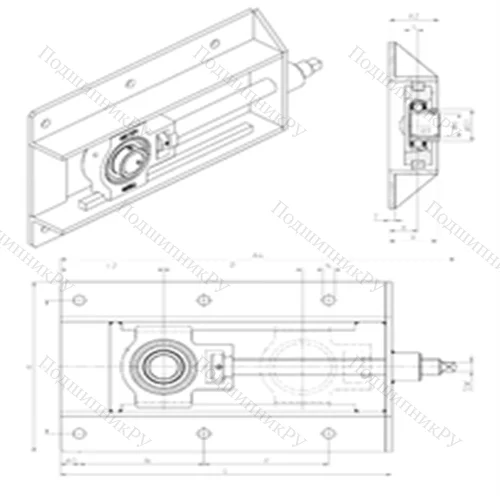 Подшипниковый узел шариковый радиальный UST 206+WB