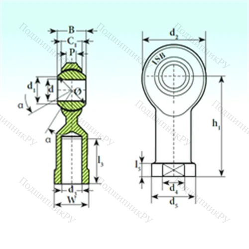 Подшипник скольжения сферический TSF.R 4