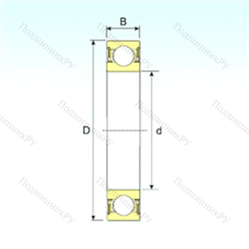 Подшипник шариковый радиальный 61809-2RZ