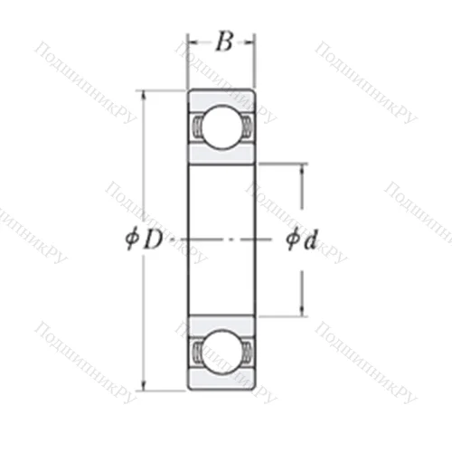 Подшипник шариковый радиальный LJ 10.1/2
