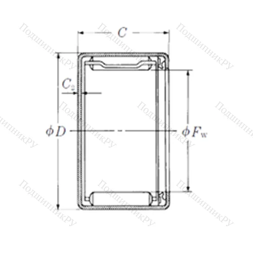 Подшипник игольчатый радиальный MFJT-3022
