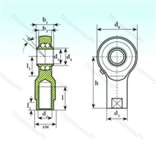 Подшипник шариковый радиальный самоцентрирующийся TSF 10 BB-E