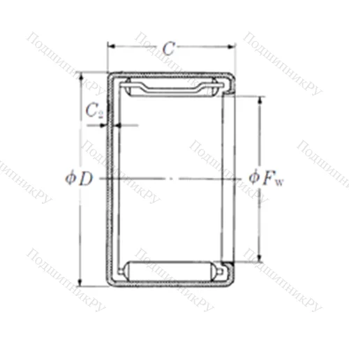 Подшипник игольчатый радиальный MFJL-1520
