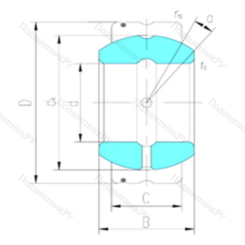 Подшипник скольжения сферический GE 100XS/K
