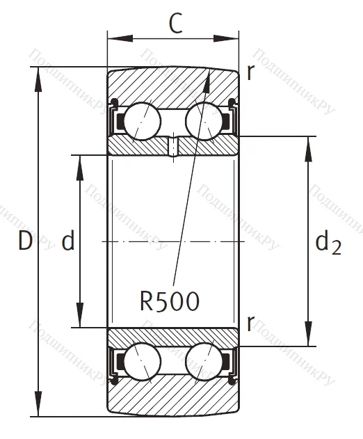 Подшипник LR 5200 2Z TVH XL