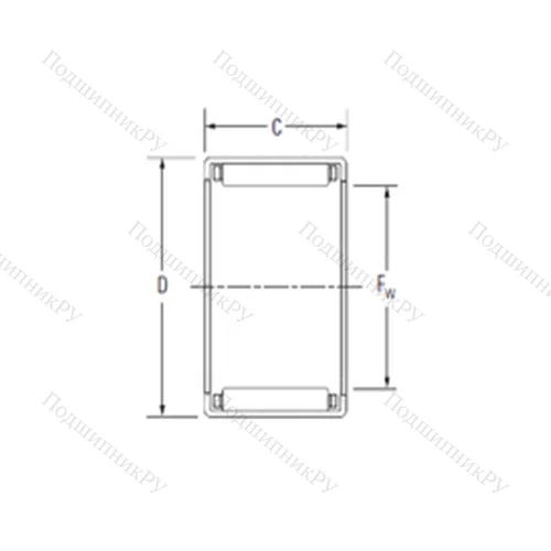 Подшипник игольчатый радиальный J-3016