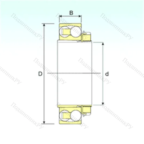 Подшипник шариковый радиальный самоцентрирующийся 1215 K+H 215 от производителя  ISB Подшипник шариковый радиальный самоцентрирующийся 1215 K+H 215 от производителя  ISB