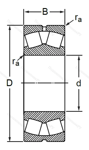 Сферический роликовый подшипник 3618 АМН (22318 MBW 33) в Волгограде