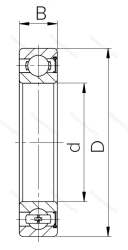 Шариковый однорядный подшипник 60209 (6209 Z) в Волгограде