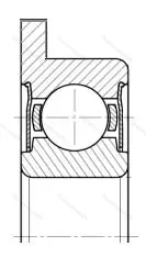 Подшипник  3880088 размер 8x16x6