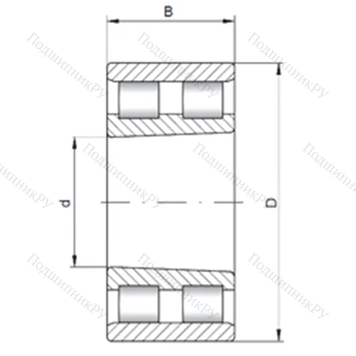 Подшипник роликовый радиальный NN 4836 K от производителя  CX