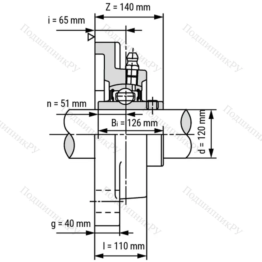 Подшипниковый узел UCF 324 - Вал: 120 мм